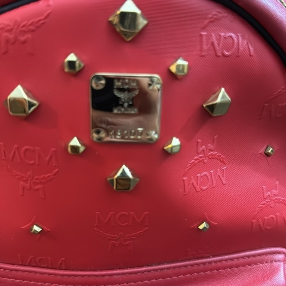 Authentic MCM Backpack Embossed MCM Monogram - Picture 3 of 10